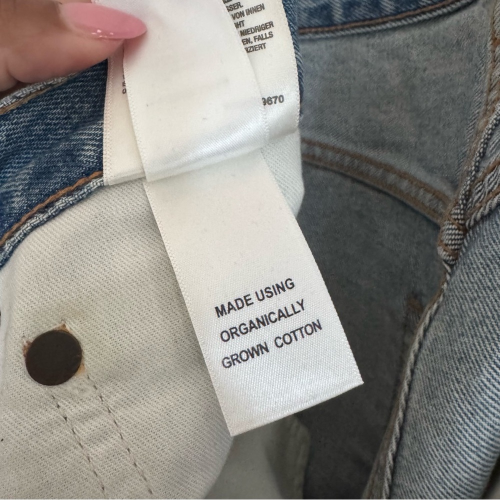 AGOLDE 90’s Distressed Blue Jeans Size 26 - Picture 11 of 11